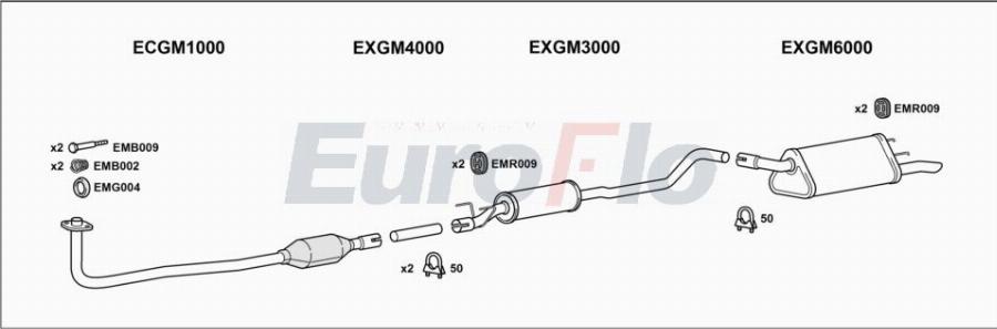EuroFlo VLCOR14 7004A00 - Система випуску ОГ autocars.com.ua