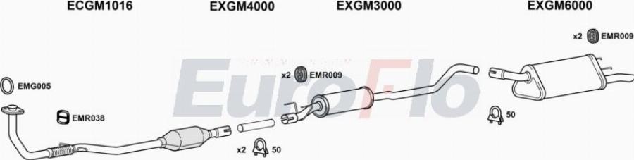 EuroFlo VLCOR17D 7004A00 - Система випуску ОГ autocars.com.ua