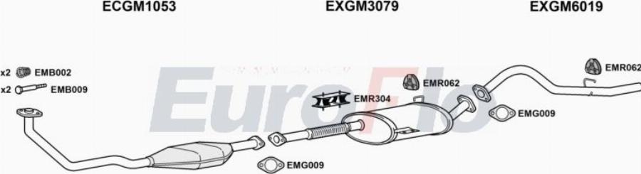 EuroFlo VLFRO28D 3001A00 - Система випуску ОГ autocars.com.ua
