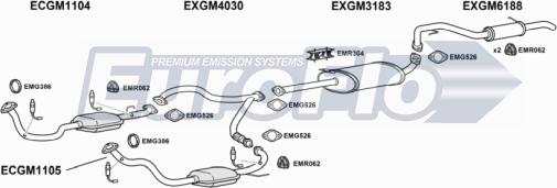 EuroFlo VLFRO32 3001A - Система випуску ОГ autocars.com.ua