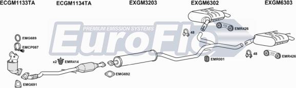 EuroFlo VLINS16 3001A - Система випуску ОГ autocars.com.ua