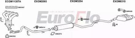 EuroFlo VLINS18 1001A - Система випуску ОГ autocars.com.ua