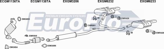 EuroFlo VLINS20 3004 - Система випуску ОГ autocars.com.ua