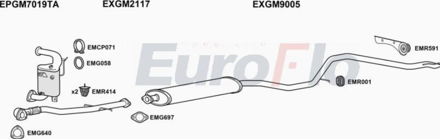 EuroFlo VLINS20D 3027B - Система випуску ОГ autocars.com.ua