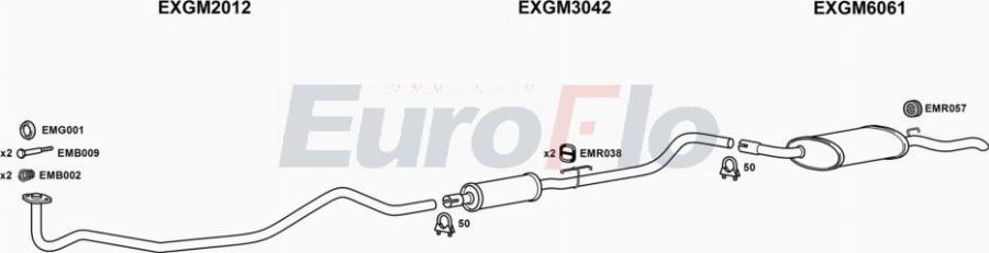 EuroFlo VLNOV12 1001A00 - Система випуску ОГ autocars.com.ua