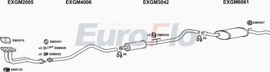 EuroFlo VLNOV14 1004A00 - Система випуску ОГ autocars.com.ua