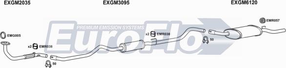 EuroFlo VLNOV15D 1001 - Система випуску ОГ autocars.com.ua