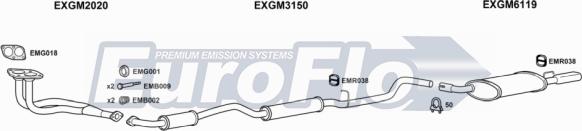 EuroFlo VLNOV16 1001B - Система випуску ОГ autocars.com.ua