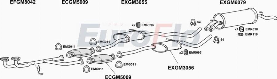 EuroFlo VLSEN26 2001A00 - Система випуску ОГ autocars.com.ua