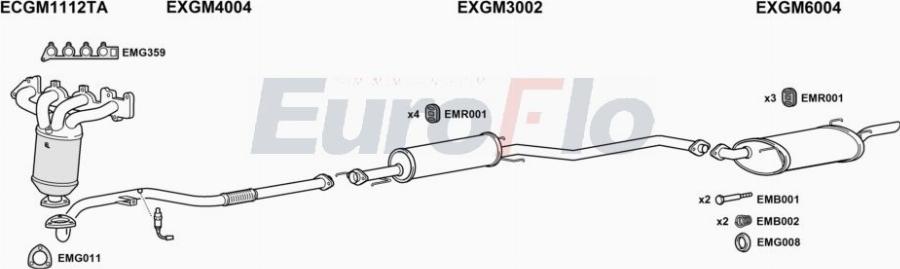 EuroFlo VLVEC18 3011A00 - Система випуску ОГ autocars.com.ua