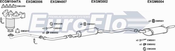 EuroFlo VLVEC18 3011C - Система випуску ОГ autocars.com.ua