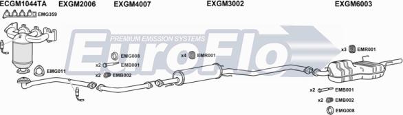 EuroFlo VLVEC18 3011D - Система випуску ОГ autocars.com.ua