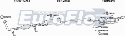 EuroFlo VLVEC22 3001B - Система випуску ОГ autocars.com.ua