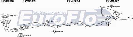 EuroFlo VO48017 4001C - Система випуску ОГ autocars.com.ua