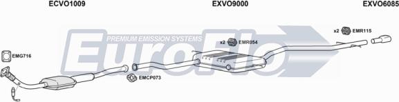 EuroFlo VO85025 2001D - Система випуску ОГ autocars.com.ua