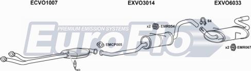 EuroFlo VO96030 2001B - Система випуску ОГ autocars.com.ua