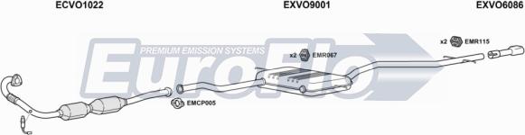 EuroFlo VOC7020 5001A - Система випуску ОГ autocars.com.ua