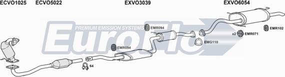 EuroFlo VOS4019D 2008A - Система випуску ОГ autocars.com.ua