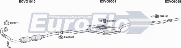 EuroFlo VOS7023 2001 - Система випуску ОГ autocars.com.ua