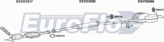 EuroFlo VOS8024 2011A - Система випуску ОГ autocars.com.ua