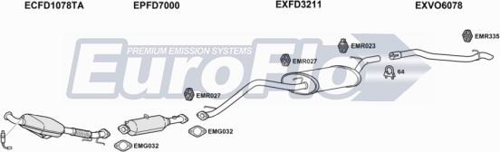EuroFlo VOV5020D 3001B - Система випуску ОГ autocars.com.ua