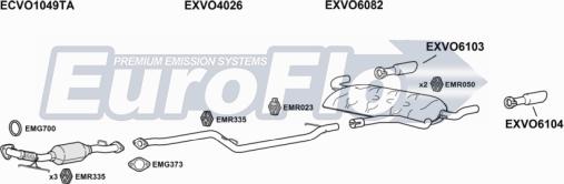 EuroFlo VOV5025 3001 - Система випуску ОГ autocars.com.ua