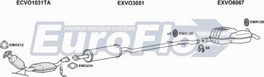 EuroFlo VOV7020 3004A - Система випуску ОГ autocars.com.ua