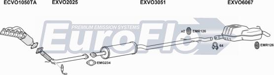 EuroFlo VOV7024 3029B - Система випуску ОГ autocars.com.ua