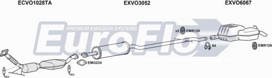 EuroFlo VOV7024 3029C - Система випуску ОГ autocars.com.ua