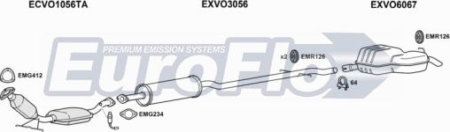 EuroFlo VOV7024 3043 - Система випуску ОГ autocars.com.ua