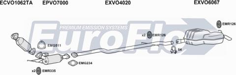 EuroFlo VOXC724D 3008B - Система випуску ОГ autocars.com.ua