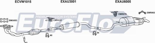 EuroFlo VWBEE20 1001B - Система випуску ОГ autocars.com.ua