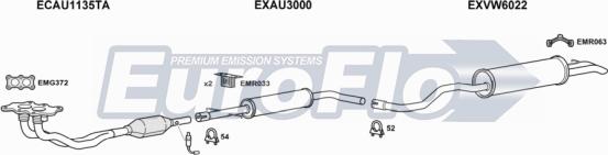 EuroFlo VWBOR16 2004C - Система випуску ОГ autocars.com.ua