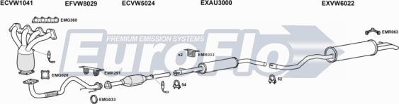 EuroFlo VWBOR16 2008A - Система випуску ОГ autocars.com.ua