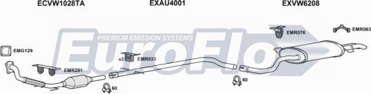 EuroFlo VWBOR19D 2001C - Система випуску ОГ autocars.com.ua