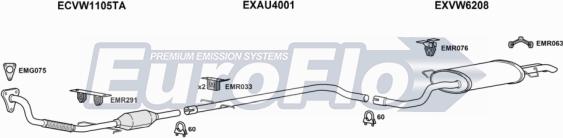 EuroFlo VWBOR19D 2011C - Система випуску ОГ autocars.com.ua