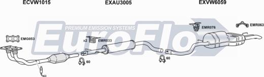 EuroFlo VWBOR23 2001 - Система випуску ОГ autocars.com.ua