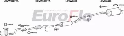 EuroFlo VWCAD14 0300LHD - Система випуску ОГ autocars.com.ua