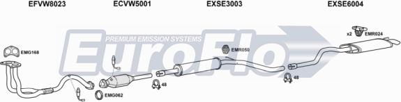 EuroFlo VWCAD16 6001 - Система випуску ОГ autocars.com.ua