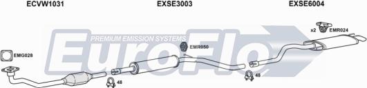 EuroFlo VWCAD19D 6001A - Система випуску ОГ autocars.com.ua