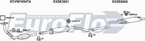 EuroFlo VWCAD19D 6001H - Система випуску ОГ autocars.com.ua
