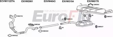 EuroFlo VWGOLP14 1015B - Система випуску ОГ autocars.com.ua