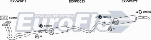 EuroFlo VWJET16 2001 - Система випуску ОГ autocars.com.ua