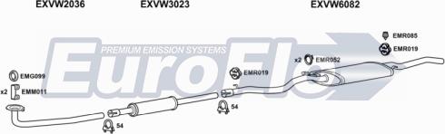 EuroFlo VWJET16D 2008 - Система випуску ОГ autocars.com.ua