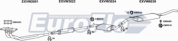 EuroFlo VWJET18 2008B - Система випуску ОГ autocars.com.ua