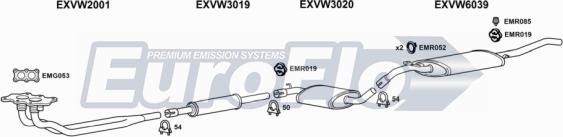 EuroFlo VWJET18 2008C - Система випуску ОГ autocars.com.ua