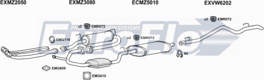 EuroFlo VWLT23 7001E - Система випуску ОГ autocars.com.ua