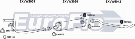 EuroFlo VWLT24D 7001A - Система випуску ОГ autocars.com.ua