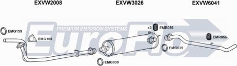 EuroFlo VWLT24D 7001E - Система випуску ОГ autocars.com.ua