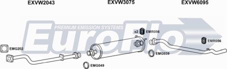EuroFlo VWLT24D 7004A - Система випуску ОГ autocars.com.ua